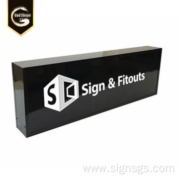 Square Lightboxes Signage Projecting Light Box